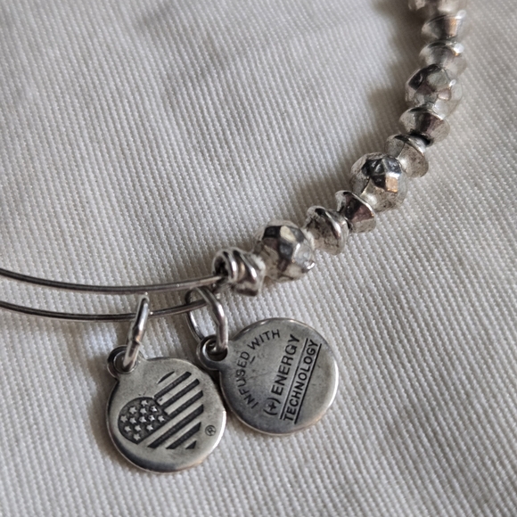 Alex and Ani Silver Beaded Bracelet - Picture 2 of 4
